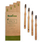 Bamboo toothbrushes set of 4 in box Medium bristles