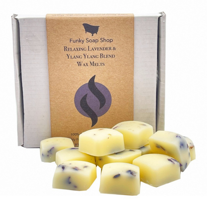 Wax melts lavender, box and contents