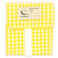 Sandwich wrapper yellow check (yellow background with white check)