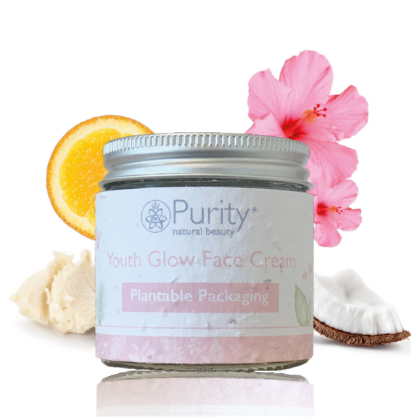 Youth Glow face cream plantable packaging