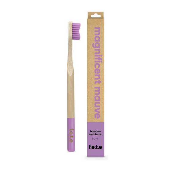 Bamboo toothbrush magnificent mauve