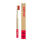 Bamboo toothbrush well red