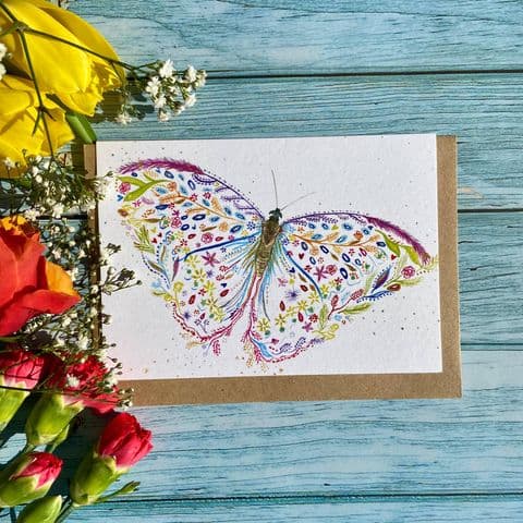 Eco-friendly card Blossom the Butterfly