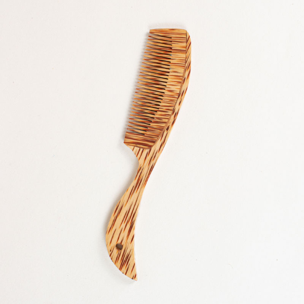 Eco-friendly coconut wood hair comb from Huski Home