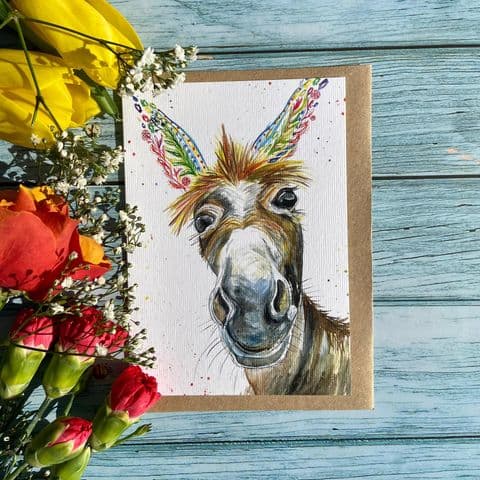 Eco-friendly card Dylan the Donkey