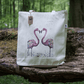 Eco-friendly tote shopping bag Flamingoes