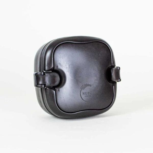 Rice husk multi-compartment lunch box Obsidian