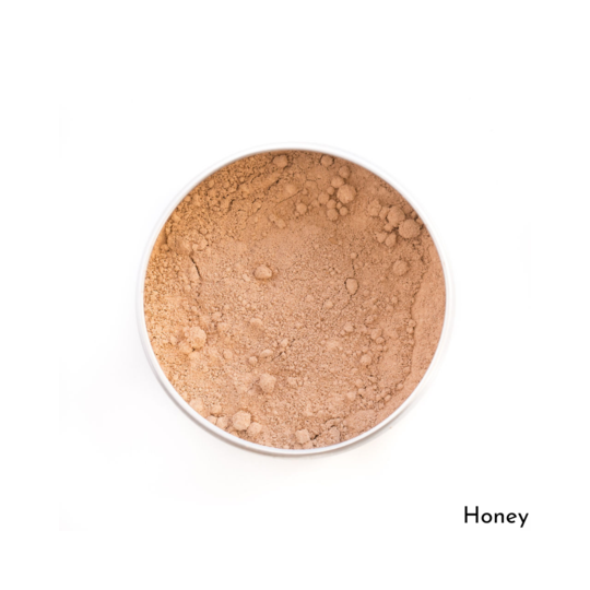 Mineral plastic-free foundation tin Honey