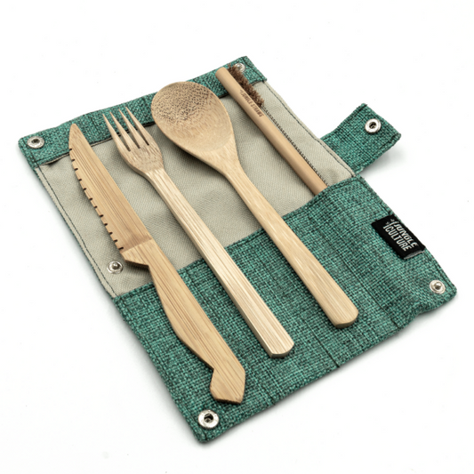 Bamboo cutlery set Marine