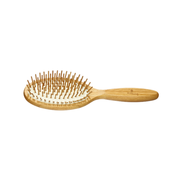 Eco-friendly wooden hairbrush oval